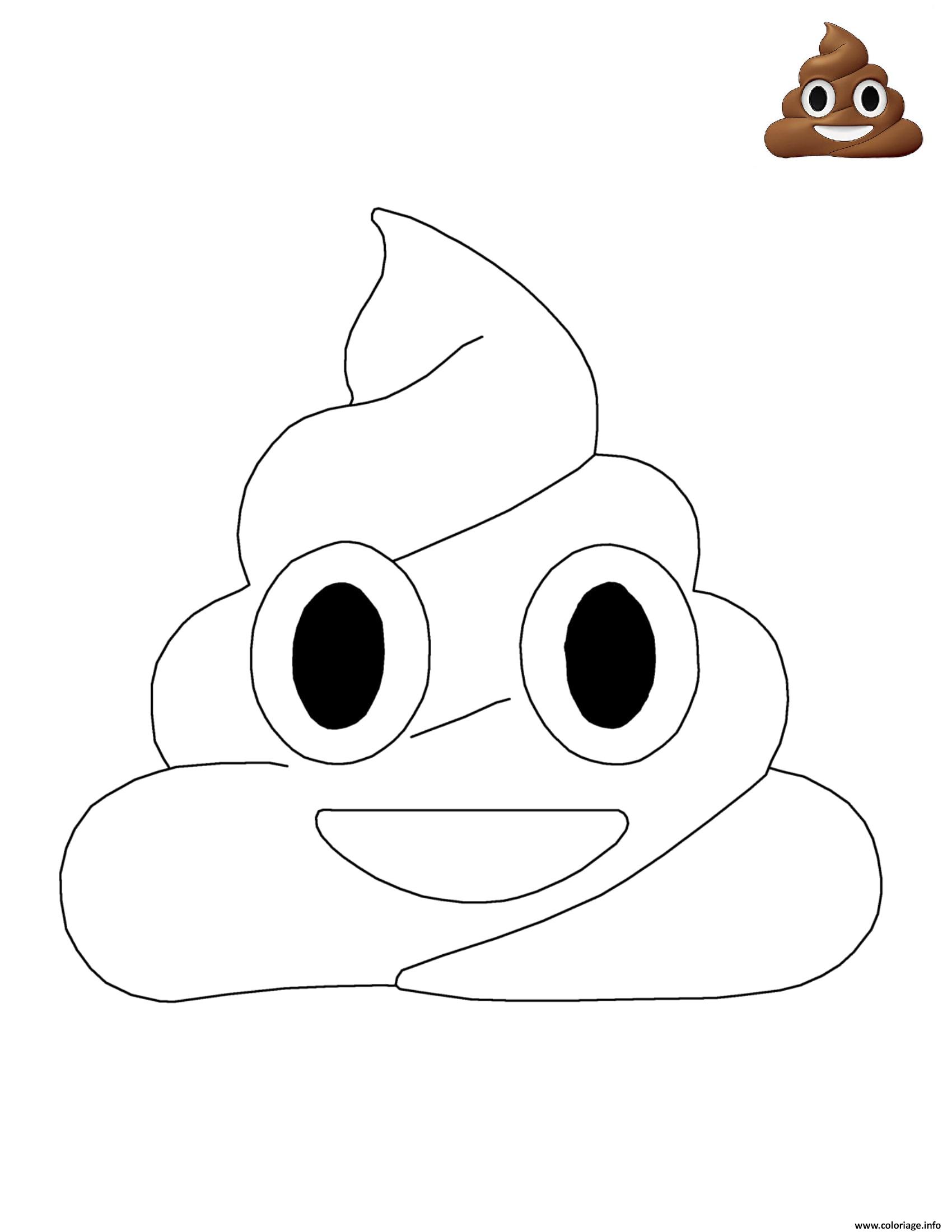 Emoji Poo Poop Coloring Pages Sketch Template Drawing Sketch Coloring Page
