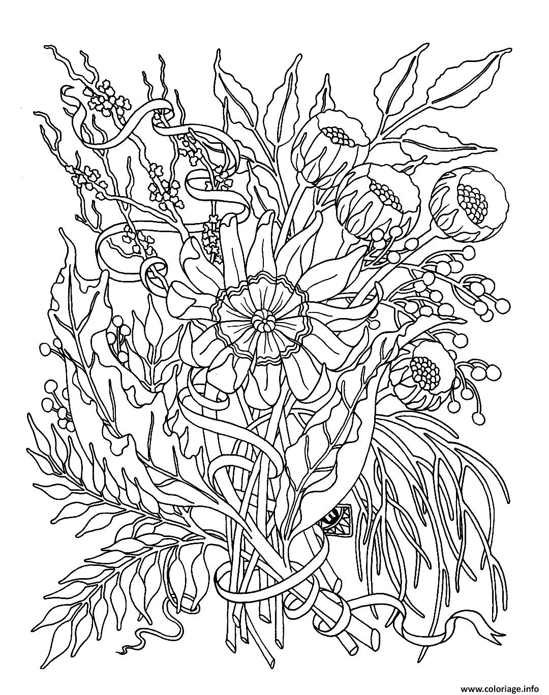 Coloriage A Imprimer Fleurs Exotiques