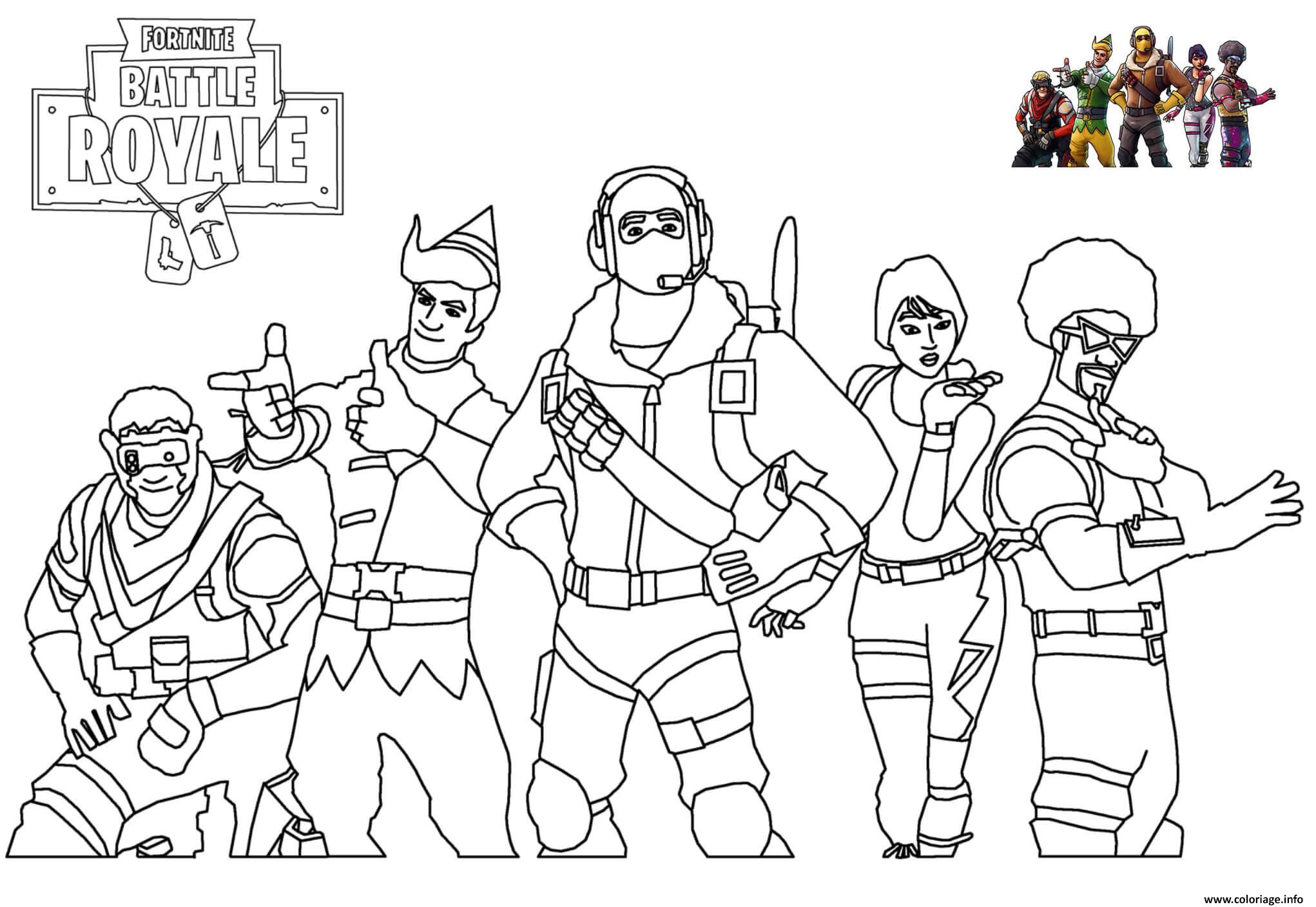 Coloriage Skins Picture Fortnite Dessin Fortnite Imprimer