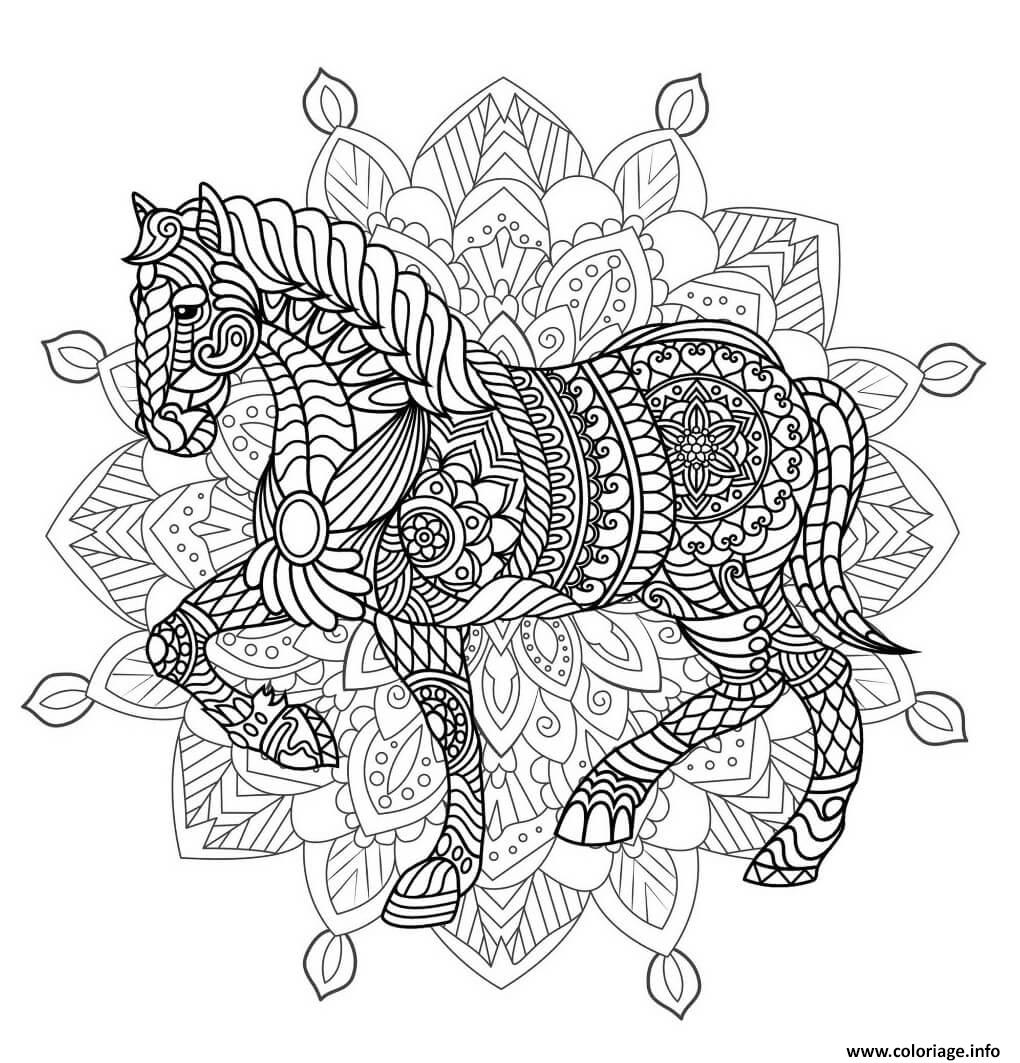 Coloriage Gratuit A Imprimer Mandala Animaux