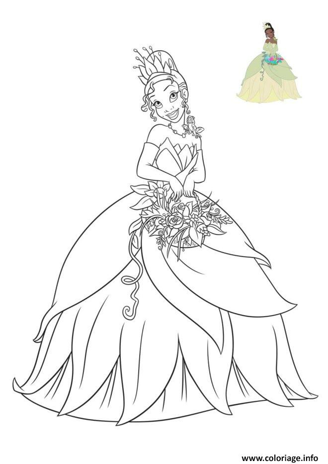 Coloriage A Imprimer Princesse Et La Grenouille