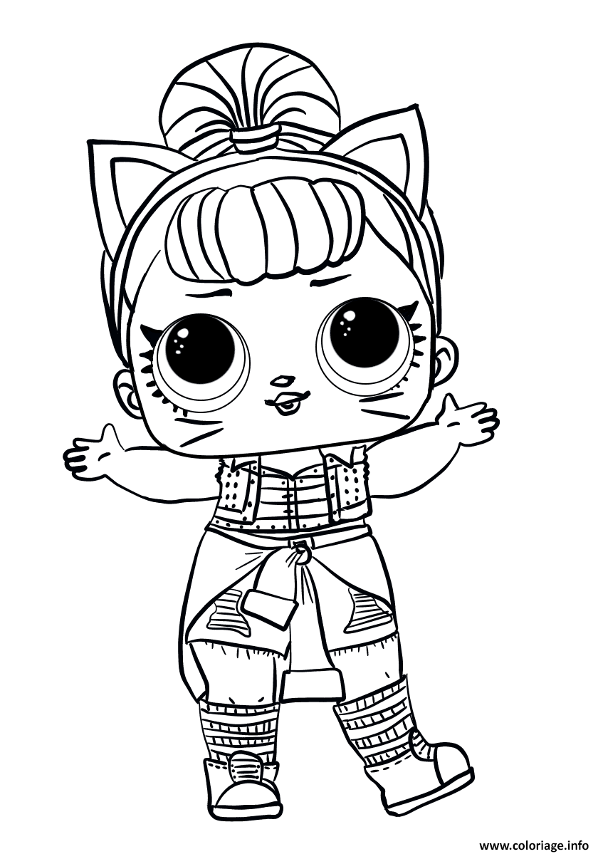 Coloriage lol surprise doll troublemaker  JeColorie.com