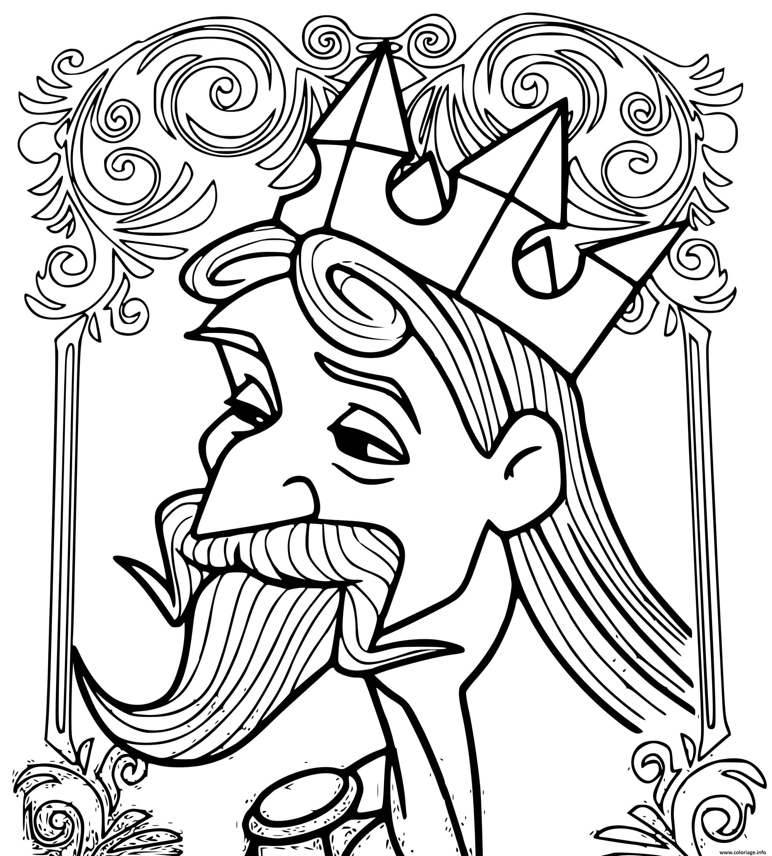 Coloriage Roi Stephane Pere De La Princesse Aurora Jecolorie