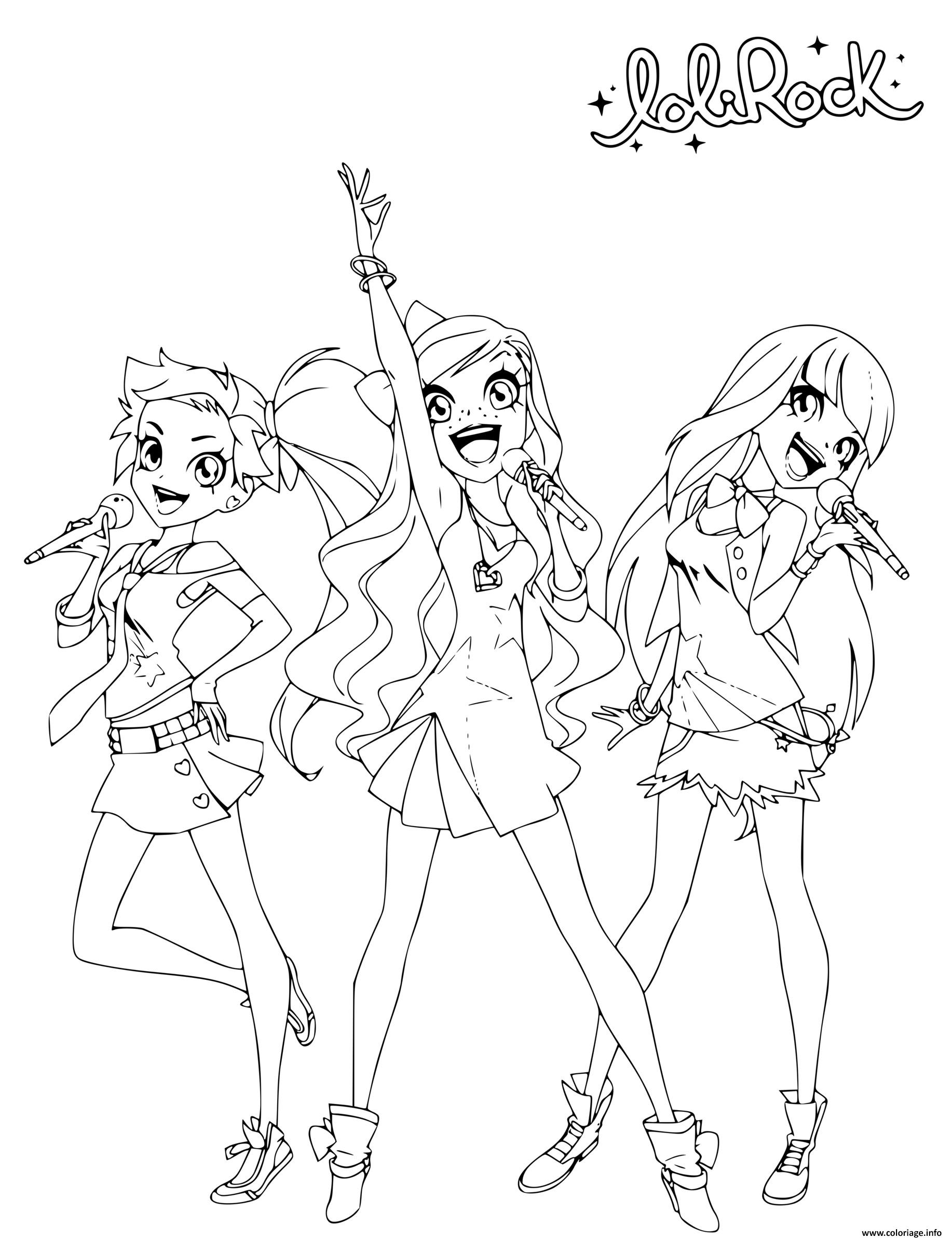 Coloriage Free Printable LoliRock Coloring Page  JeColorie.com
