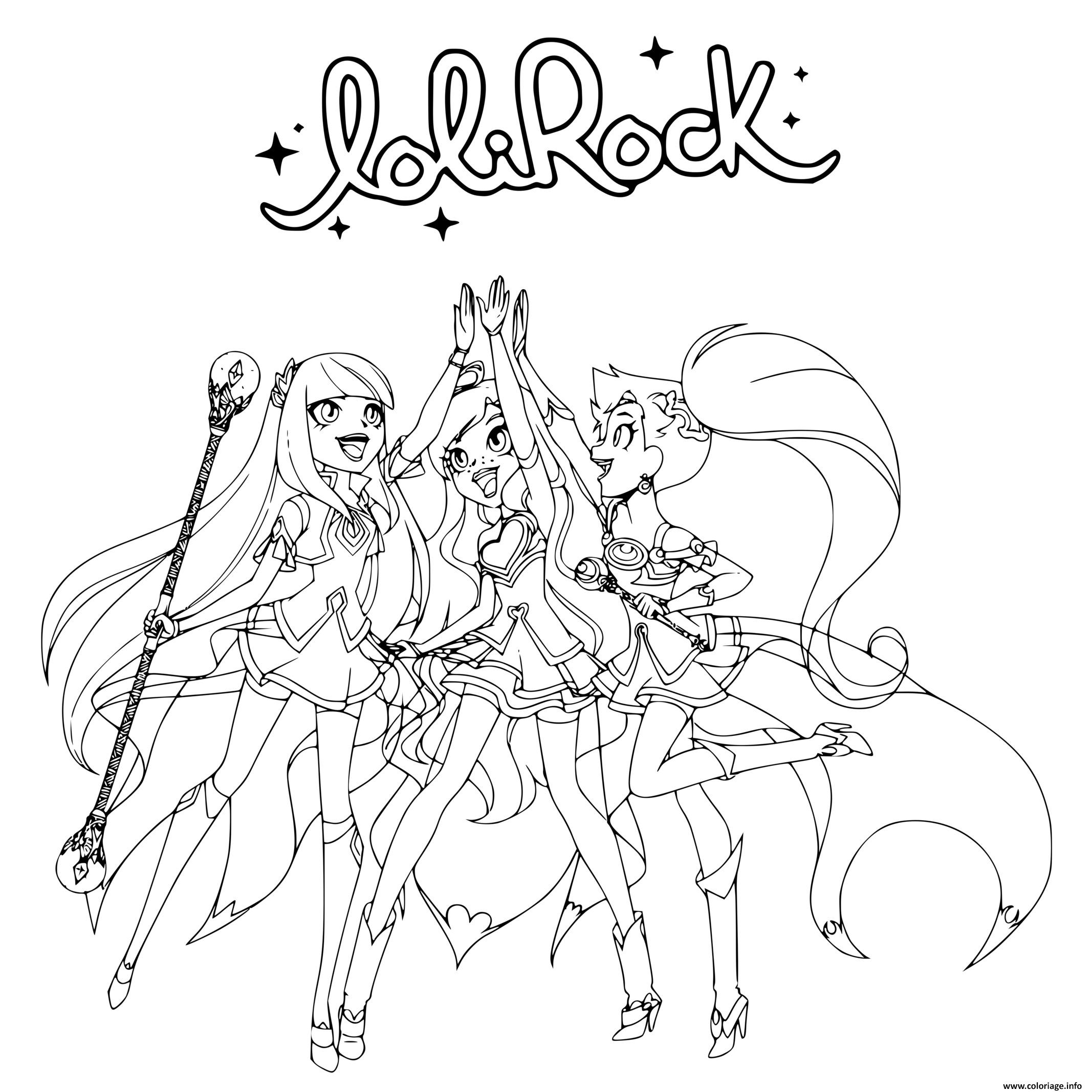 Coloriage LoliRock Star Princess - JeColorie.com
