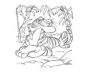 animaux jungle dessin à colorier