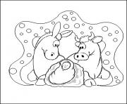 Coloriage noel animaux