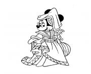 Coloriage minnie princesse