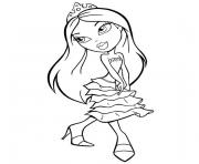 bratz princesse dessin à colorier