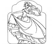 Coloriage la belle chevelure de barbie dessin