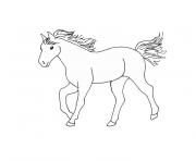 Coloriage cheval poney dessin