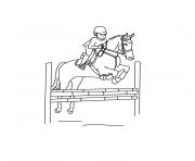 Coloriage cheval western dessin