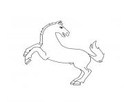 Coloriage cheval clydesdale horse dessin