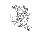 Coloriage dbz cell dragon ball z officiel dessin