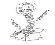 Coloriage squelette halloween drole dessin