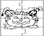 Coloriage squelette dans un cimetiere halloween pour petit dessin