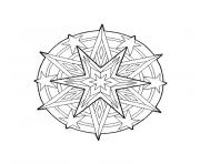 Coloriage mandala zen antistress complexe adulte fleurs dessin