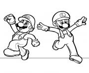 Coloriage mario et bowser dessin