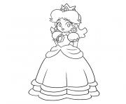 Coloriage princess daisy dessin