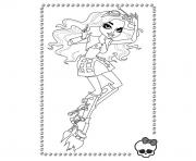 Coloriage monster high rochelle goyle dessin