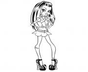 Coloriage monster high ghoulia yelps gros plan dessin