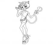 Coloriage monster high ghoulia yelps gros plan dessin