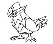 pokemon etouraptor dessin à colorier