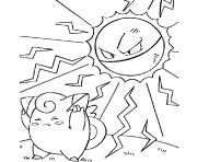 Coloriage pokemon team rocket et meowth dessin