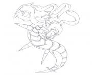 pokemon giratina dessin à colorier