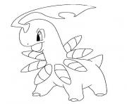 Coloriage pokemon noir et blanc vorasterie dessin