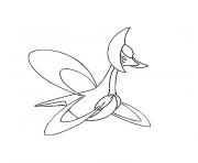 pokemon cresselia dessin à colorier