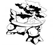 Coloriage fusion venom charizard pokemon dessin