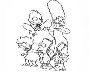 Coloriage dessin simpson Abe Simpson dessin