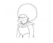 patty bouvier simpson dessin à colorier