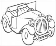 image voiture ancienne dessin à colorier