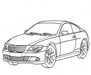 image voiture bmw dessin à colorier