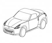 dessin voiture de sport dessin à colorier