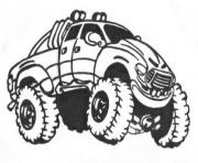 Coloriage coccinelle voiture dessin