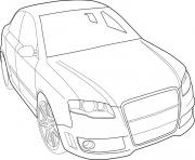 Coloriage image voiture audi dessin