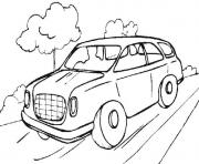 Coloriage Old Car Mercedes Benz 300sl 1954 dessin