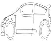 dessin voiture rallye dessin à colorier