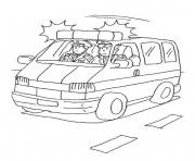 Coloriage vieille voiture dessin