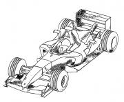 image voiture course dessin à colorier