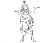 Coloriage winx club enchantix dessin