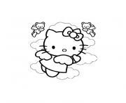 Coloriage hello kitty avec des lunettes dessin