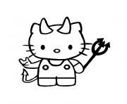 hello kitty punk dessin à colorier