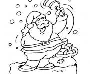 Coloriage pere noel colorier