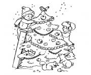 Coloriage sapin noel gratuit