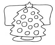 sapin de noel en ligne dessin à colorier