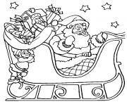 Coloriage bas de noel avec un chat mignon dessin